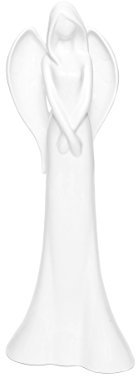 Brillibrum Design | Schutzengel Figur weiß | Handmade | Porzellan Engelsfigur | 40 cm |Variante II