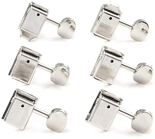 Fender® »CLASSICGEAR™ TUNING MACHINES« Clavijas para Guitarra Eléctrica| 6L | 18:1 Ratio | Color: Cromado