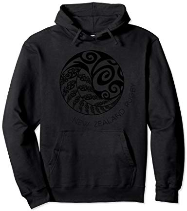 Neuseeland Rugby - Maori Inspiriert Kiwi & Silberfarn Pullover Hoodie