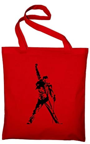 STYLETEX23 Freddie Fan Jutebeutel Shopping Bag, red