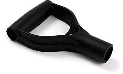 Gardening 50058 Plastic D Handle Replacement for Shovel or Scoops Compatible with 28mm Shafts (Black)