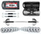 Chase Fitness Chrome Cast Iron Dumbbells Barbell 30kg Free Weights Set for Home Gym
