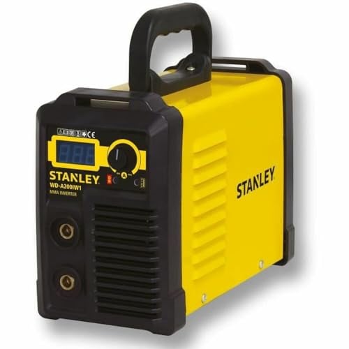 Stanley 460960 First 160 Kit Saldatore MMA Elettrodi Inverter 160A Max con passamontagna LCD