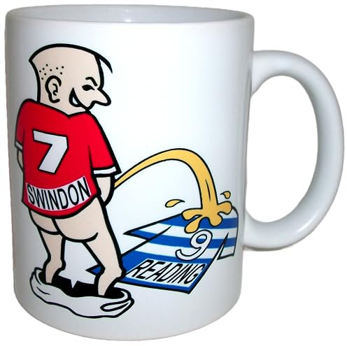 Wee On Funny Football Team Shirt Fan Rivalry Tea Coffee Mug (Swindon (weeing on Reading))