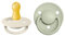 BIBS De Lux Schnuller 2er-Pack, BPA-frei, Kirschform Nippel. Naturkautschuk/Latex, Hergestellt in Dänemark. 0-6 Monate (2er Pack), Ivory/Sage