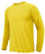 KEFITEVD Lightweight Long Sleeve Swimming Tops for Men Solid Color Beach Surfing T-Shirt Yellow, 3XL