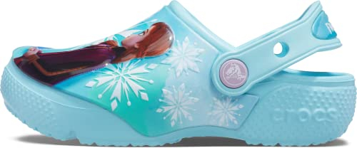 Crocs Unisex Kinder FL Disney Frozen II Clog T Clog, Ice Blue, 20/21 EU