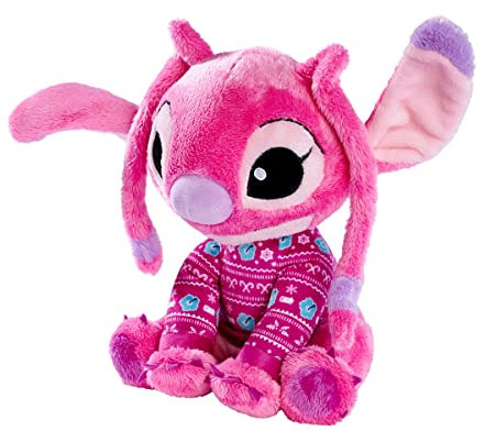 Disney Lilo und Stitch, Angel, Xmas, 25cm Plüschtier, Weihnachts Edition, für Kinder ab den ersten Lebensmonaten geeignet