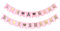 HCRXVV Rosa ITS A Girl Babyparty Deko Mädchen, Baby Shower Girlande,2 Stück Babyparty Banner für baby shower deko girl Gender Reveal Party Photo Props
