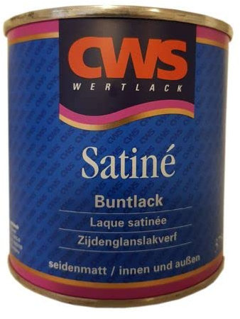 4x375 ml CWS Wertlack Satine Buntlack innen & außen seidenmatt RAL 6002 Laubgrün 1,5 L