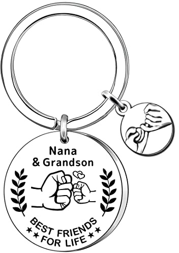 AMZQ Nana Gifts Nana Schlüsselanhänger von Enkelsohn Oma Geburtstagsgeschenke Weihnachten Muttertag Geschenke für Oma