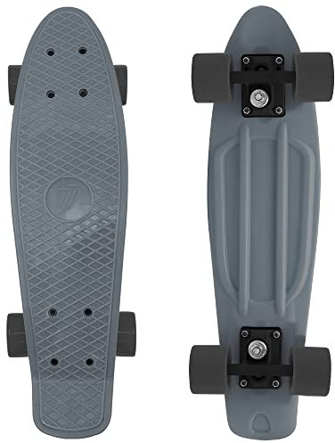 Penny- Skateboard 7-BRAND (Black Smoke) 55x14,5x9,5/13cm Alu-Achse (69901)