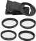 Annadue 37mm Macro Close Up Filter Set, +1/+2/+4/+10 Macro Filter Filtre D'objectif de Téléphone Portable pour Téléphones Mobiles, Close Up Lens Filter Kit Set Accessoire