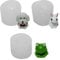 DeryArcle 3 Pièce Mini Moule Resine Animaux, Moules Lapin Silicone 3D Moulle de Coulée Résine Grenouille Moulage Chien pour Bricolage Savon Bougie Décoration