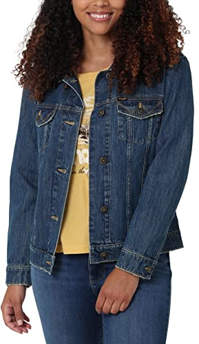 Wrangler Damen Jean Jacket Relaxed Fit Memory Maker Jeansjacke, Dirt Road, XL
