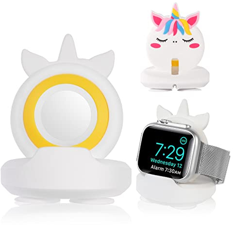 AXFEE Charger Stand Compatible with iWatch, Silicone Dock Holder, Desk Stand, Charging Station Dock Holder Compatible with All Apple Series Ultra/SE/8/7/6/5/4/3/2/1 (Not Include Charger)