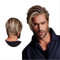 Kurze Perücke für Herren, Braun, Mix, Blond, Natur, Kunsthaar, geschichtet, volle Perücken für Männer, Alltag, Party, Cosplay, Halloween