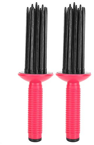 Pettine Arricciacapelli Aubonacci Styler per Spazzola per Capelli Ricci Strumento per Arricciare 2 Pezzi Pettine Arricciacapelli Soffice per Capelli Bacchetta Arricciacapelli