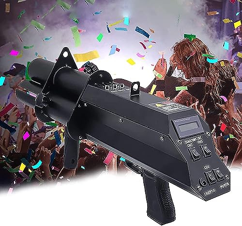BDXZJ Konfetti-Gebläse-Maschine, Elektronische DREI-Schuss-Salutpistole, Handheld Konfetti-Kanone, Feuerwerkspistole Salute Gun für Halloween, Weihnachten