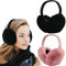 Dwenarry Winter Ohrenschützer Faux Pelz Warme Ohrenschützer Nette Faltbare Outdoor Ohr Wärmer Für Frauen Mädchen, Schwarz / Pink, 6.3