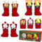 ASSUGO 3 Paar Weihnachtssocken Kinder Antirutschsocken, Warme Socken Kleine Geschenke Adventskalender, Weihnachtssocken Baby, Junge und Mädchen (2-12 Jahre)