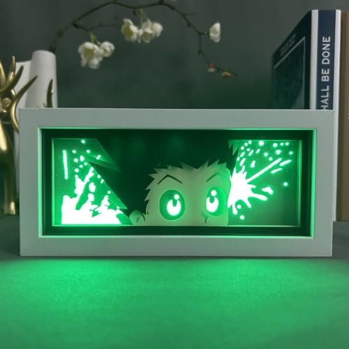 Zhongkaihua Killua Zaoldyeck Kurapika Gon·Freecss Hyskoa Anime Kreativität Papier Carving Nachtlichte Fernbedienung Touch Nachtlicht Dekoration Geburtstag Geschenk