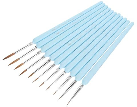 IWOWHERO 11St Zeichenstift Detailpinsel aus Acryl Miniatur-Detailpinsel acrylbilder bürste Reinigung Malwerkzeug Farbe für Miniaturmalerei sehr gut einstellen Kleiner Pinsel