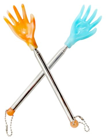 2 piezas Rascador Trasero Rascador de Espalda Telescópico rascador de espalda con varilla extensible Rascadorde Espalda Telescópico de Acero Inoxidable Rascadores de Espalda Extensibles Portátil