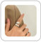 Dervivea Minimalistischer Klobiger Kuppelring Dicker Metallwickelring Poliert Verstellbarer Silberring Verdrehte Offene Fingerringe Stapelbarer Geometrischer Fingerring Statement-Ring Schmuck Für