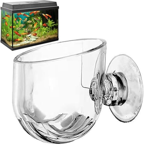 Glass & Acrylic Aquarium Decor - Aquatic Plant Cup Sets | Suction Cups | Feeding Ports | 3.8 * 4cm / 5 * 3cm