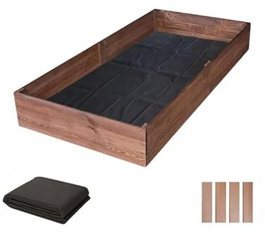 Pflanzkasten Gartenbeet Hochbeet Gemüsebeet Blumenkasten aus Holz 200x100 cm