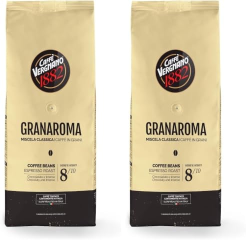 Caffè Vergnano 1882 Caffè in Grani Granaroma- 1 confezione da 2 Kg