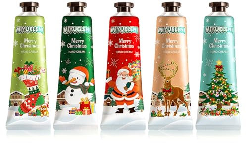 Hand Cream Gift Sets, Handcream Christmas Gifts, Mini Hand Cream for Women Gift Sets, Christmas Hand Moisturiser, Deeply Hydrating & Nourishing, Working Hands, 30ml (Pack of 5)