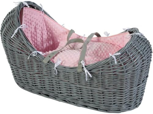 Cuddles Collection Pod Ensemble de literie universel pour couffin – Panier non inclus (rose)