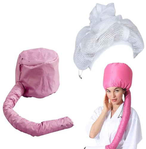 OIXEYA Haartrockenhaube Aufsatz, Föhnhaube, Trockenhauben für Haare, Einfach zu Benutzen für Naturlocken, Schnelles Styling & Trocknen, mit Netzabdeckung