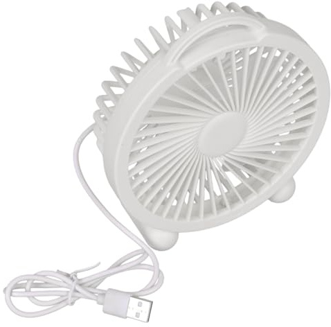 Chenxi Studio Ventilador de escritorio USB pequeño con cuerpo duradero, mango ergonómico, perfecto para uso en casa, viajes, pequeño ventilador de escritorio