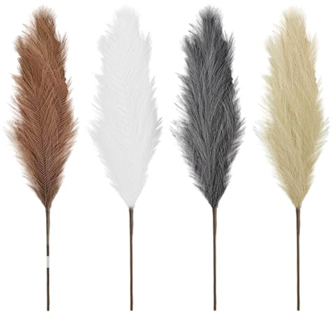 Bouquet d' de la pampa - Décoration séchée - 110 cm - Style rustique - Phragmites - Fleurs séchées - Arrangement de mariage bohème
