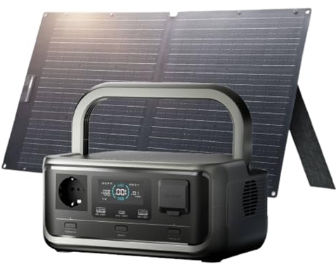ALLPOWERS P300 256Wh Centrale Elettrica Portatile con Pannello Solare 100W | Batteria LiFePO4 Stazione di Energia Portatile,Uscita AC 300W,UPS,APP,Ricarica 40min per Campeggio/Camper/Emergenza black-out