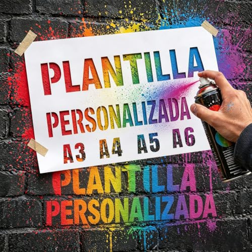 Plantilla Personalizada para Pintura - Letras y Logos PVC Reutilizable