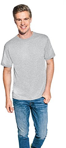 Premium T-Shirt Plus Size Herren, Sportgrau, 4XL