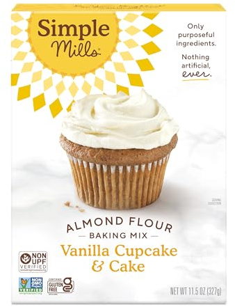 Simple Mills Almond Flour Vanilla Cupcake & Cake Mix, 1pk, 11.5 oz