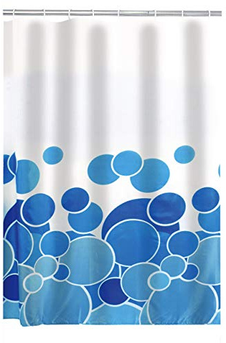 RIDDER Duschvorhang Textil Kani blau 180x200 cm
