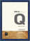 nielsen Bilderrahmen, 21 x 29,7 cm (A4), Holz, Blau, Dokumentenrahmen zum Aufhängen im Hoch- & Querformat, Echtglas, Quadrum