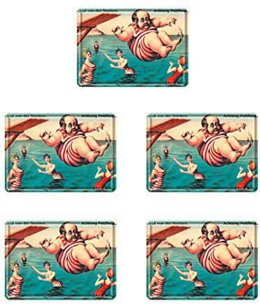 trendfinding 5 Blechpostkarten Gruß von der Nordsee Postkarten Meer Urlaub