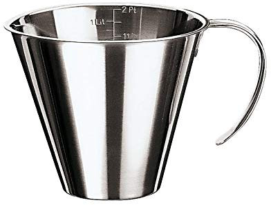 Jarra Medidora Graduada Apilable, Inox Inox