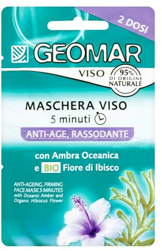 GEOMAR | Anti-Age Plus Gesichtsmaske, Made in Italy, 15 ml | 5 Minuten, Dermatologisch getestet