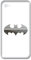 GreenIT 4 Stück 5cm Batman Handy Smartphone Auto Aufkleber Tattoo die Cut Decals Deko Folie (Chrom)