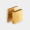 Luxury Premium Contemporary Modern Large Solid Brass Gold Square Centre Front Door Knob