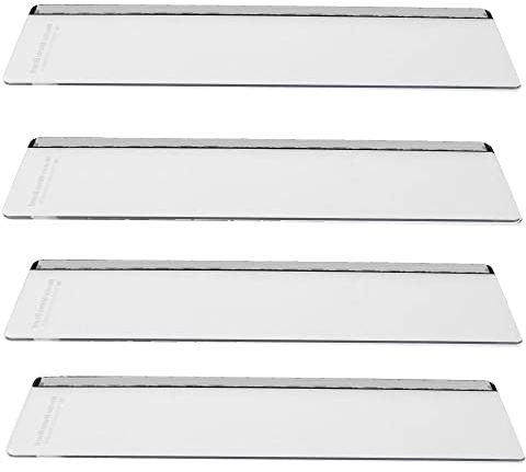 TAMUME 4-Stück Transparent Rechteckiges Acryl Nachrichtenpostkarten mit Aufklebern
