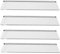 TAMUME 4-Piece Transparent Rectangular Acrylic Message Post Boards with Stickers to The Computer Monitor Sides, Pack of 4 Memo Panels and Notes Board for All Computer Screen Edges